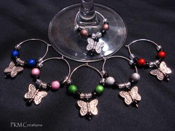 Butterfly Wine Glass Charms